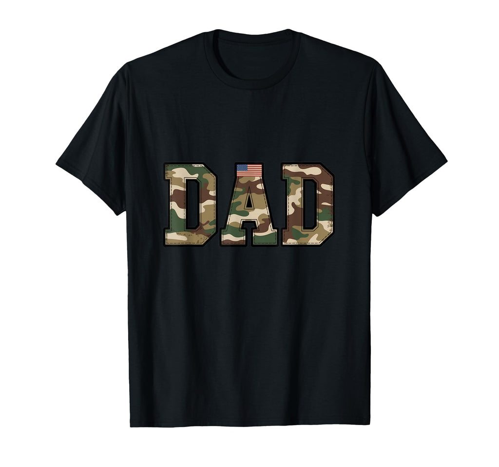 Camo Dad Military Inspired Fathers Day T-Shirt - Streetwear Style Unisex - T-Shirt, Sweatshirt, Hoodie