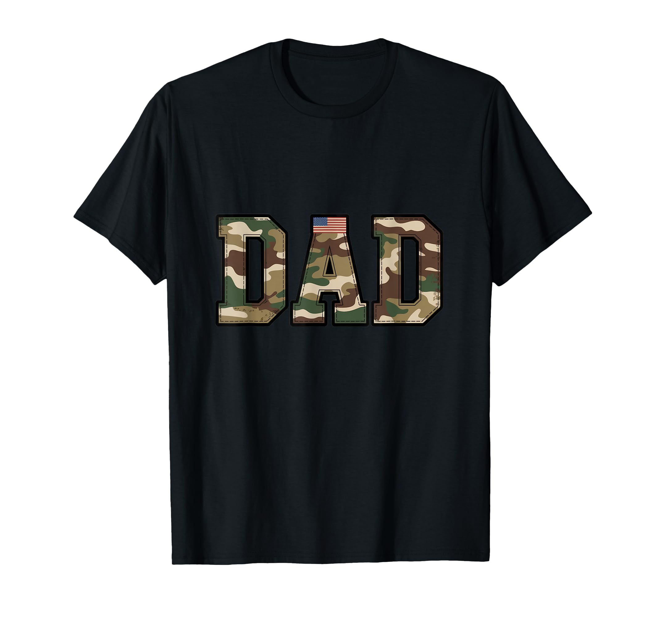 Camo Dad Military Inspired Fathers Day T-Shirt - Streetwear Style Unisex - T-Shirt, Sweatshirt, Hoodie