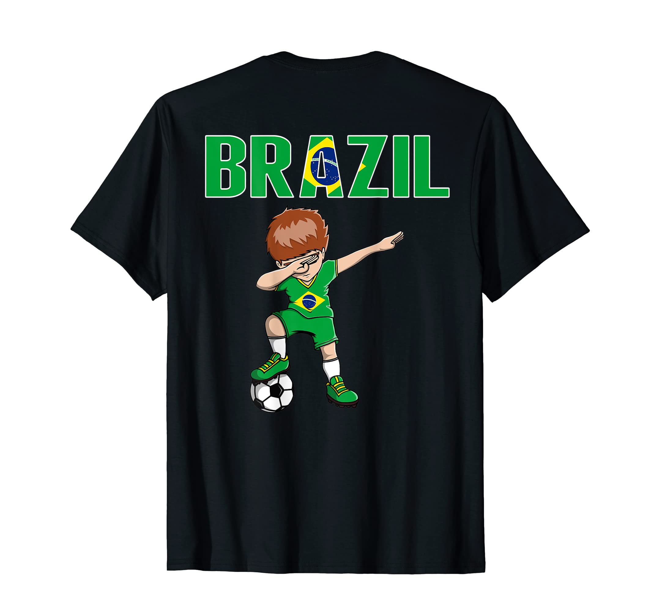 Dabbing Soccer Brazil Soccer Fans T-Shirt - Novelty Apparel Men Women - T-Shirt, Sweatshirt, Hoodie