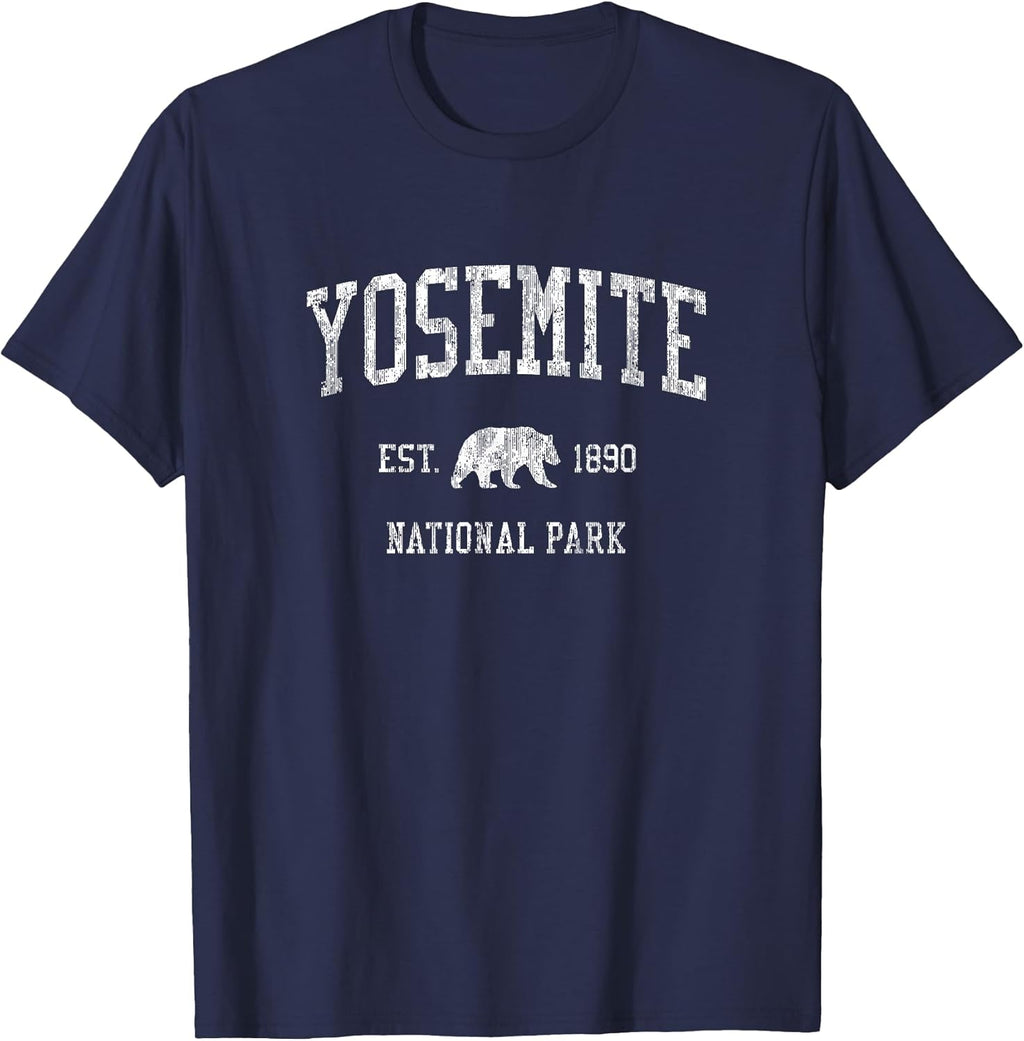 Yosemite Vintage National Park Sports Design - Adult & Kids T-Shirts, Sweatshirts & Hoodies apparel design preview 1