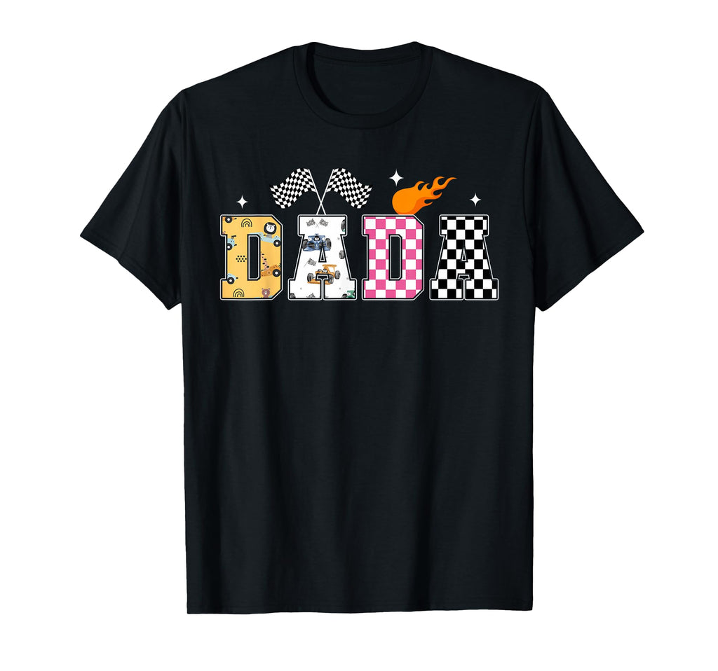Dada Pit Crew Racing Car Birthday T-Shirt - Minimalist Print for Adults - T-Shirt, Sweatshirt, Hoodie