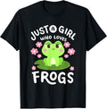 A Girl Who Loves Frogs Kawaii Frog Lovers Women Girls - Adult & Kids T-Shirts, Sweatshirts & Hoodies apparel design preview 1