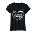 Proud Coastie Daughter Camo Heart Coast T-Shirt - Aesthetic Graphic Unisex - T-Shirt, Sweatshirt, Hoodie