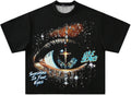 Y2K Graphic Eye Print Streetwear Crop Short Sleeve - Adult & Kids T-Shirts, Sweatshirts & Hoodies apparel design preview 1