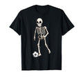 Soccer Skeleton Halloween Skeleton T-Shirt - Casual Everyday Wear Unisex - T-Shirt, Sweatshirt, Hoodie