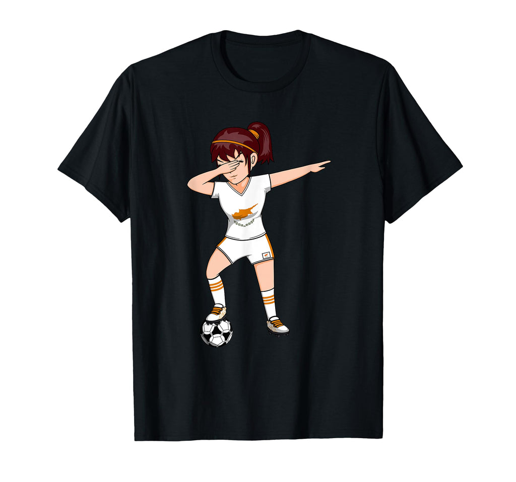 Dabbing Soccer Cyprus Jersey Cypriot T-Shirt - Novelty Apparel Men Women - T-Shirt, Sweatshirt, Hoodie