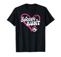 Soccer Aunt Heart Aunt Soccer T-Shirt - Casual Everyday Wear for Adults - T-Shirt, Sweatshirt, Hoodie