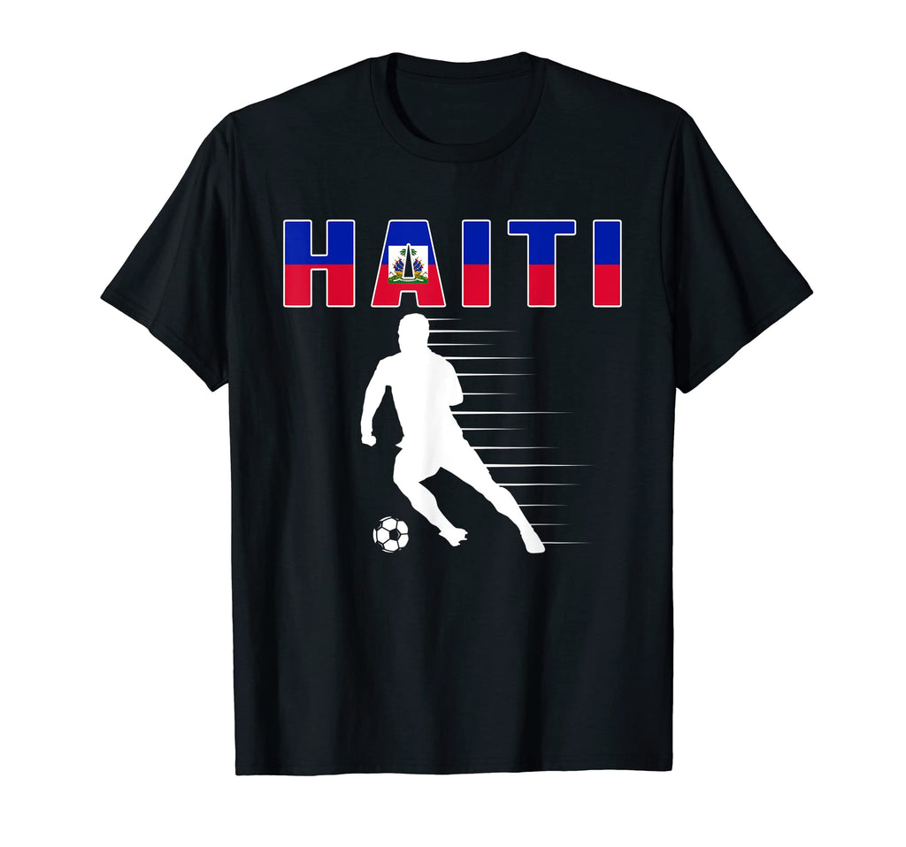 Haiti Soccer Lovers Jersey Support T-Shirt - Fun Novelty Design for Adults - T-Shirt, Sweatshirt, Hoodie