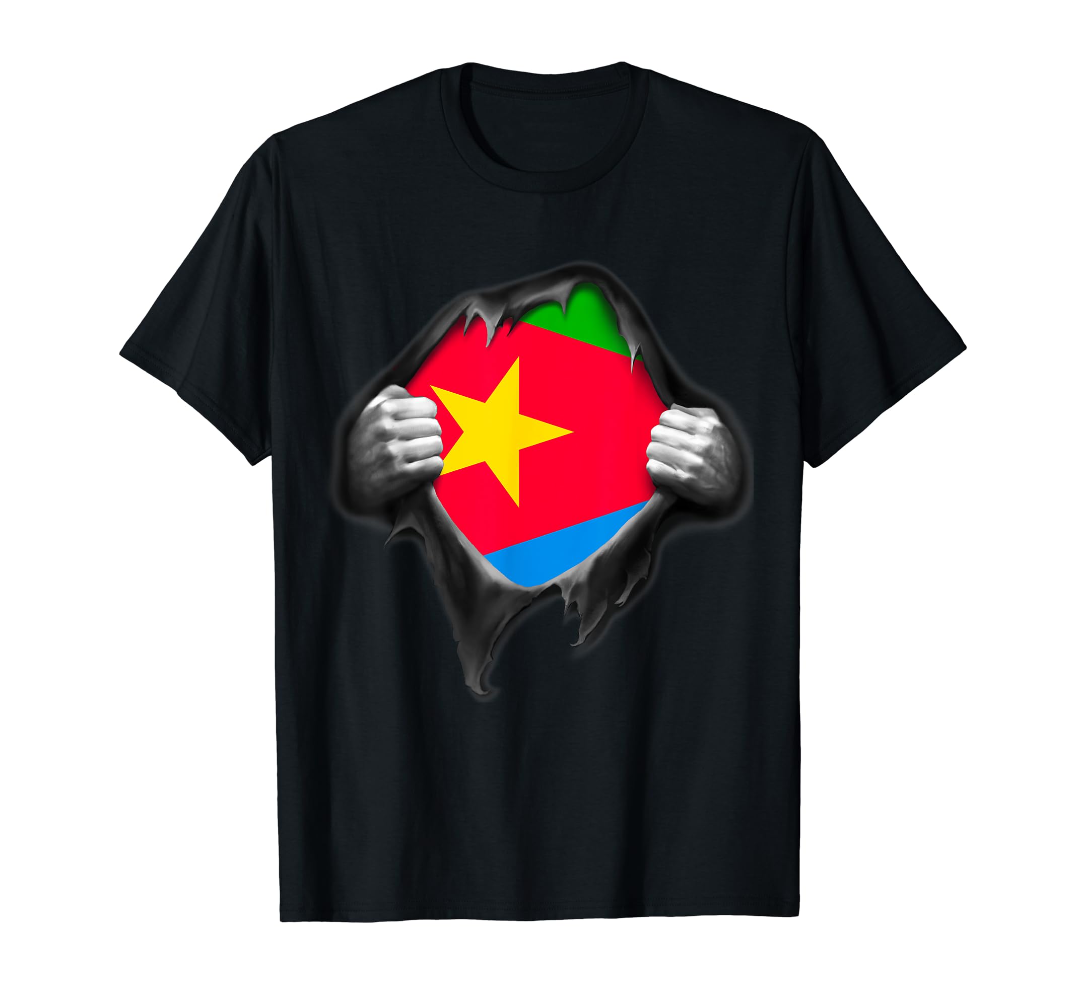 Eritrea National Flag Proud Eritrean T-Shirt - Streetwear Style for Adults - T-Shirt, Sweatshirt, Hoodie