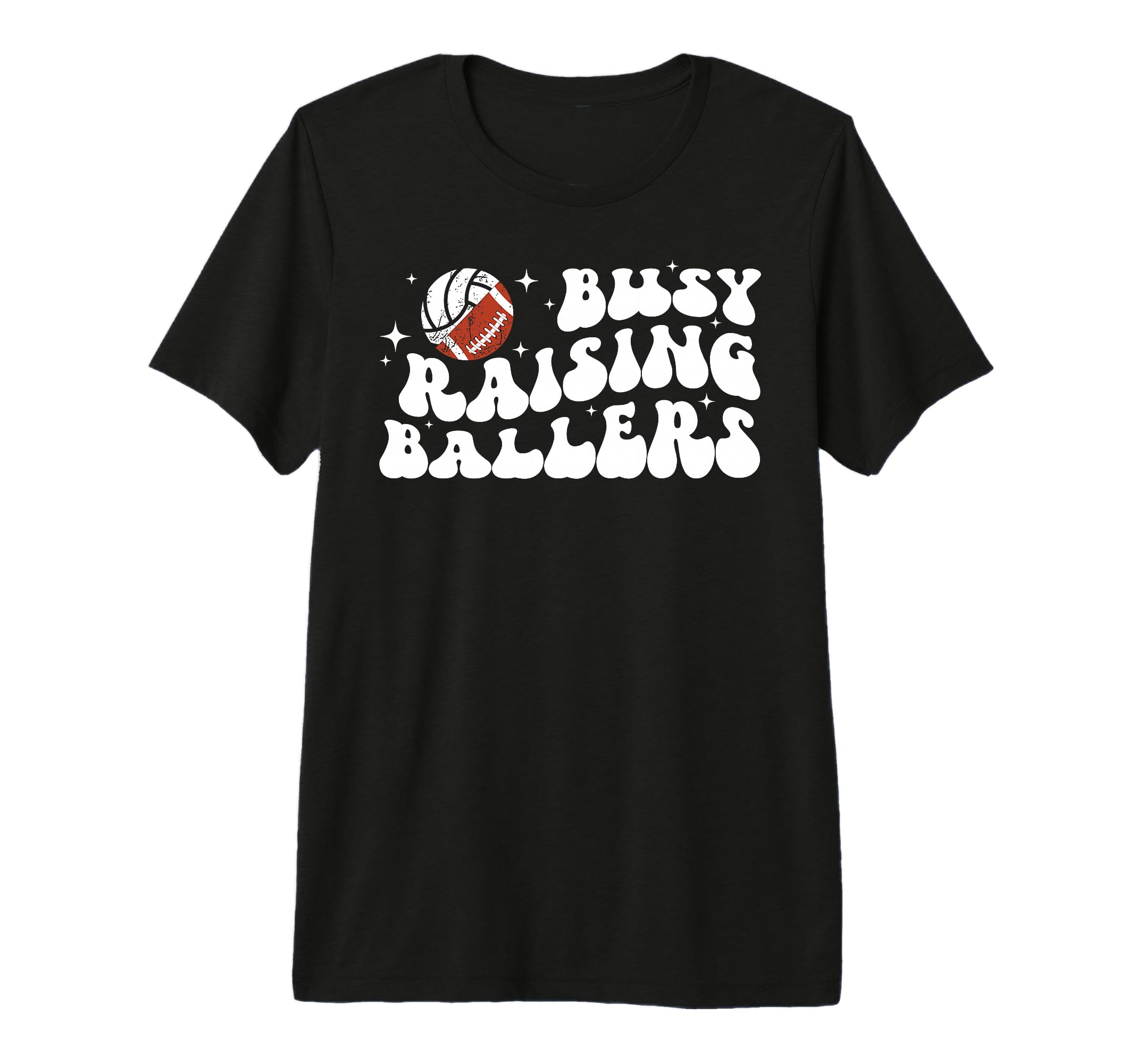 Busy Raising Ballers Volleyball T-Shirt - Unique Graphic Men Women - T-Shirt, Sweatshirt, Hoodie