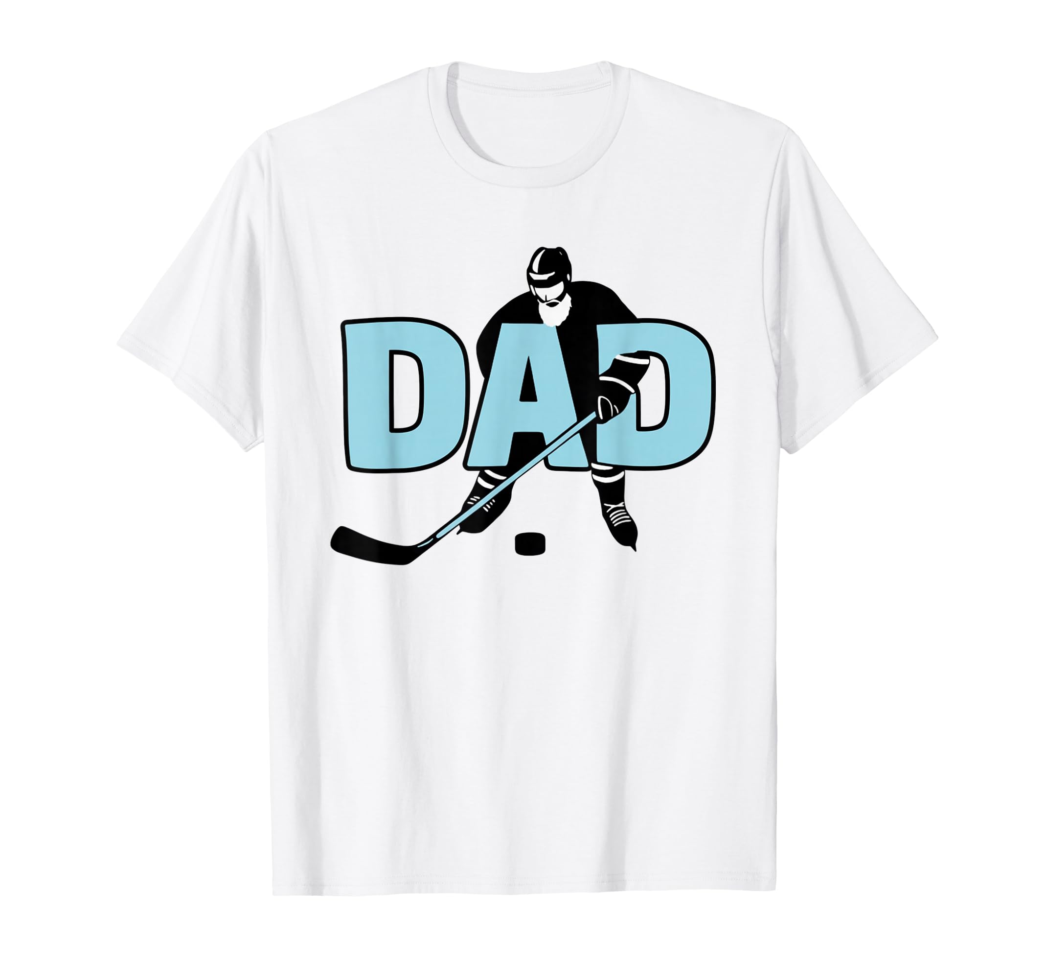Ice Hockey Playing Dad T-Shirt - Custom Art Print for Adults - T-Shirt, Sweatshirt, Hoodie