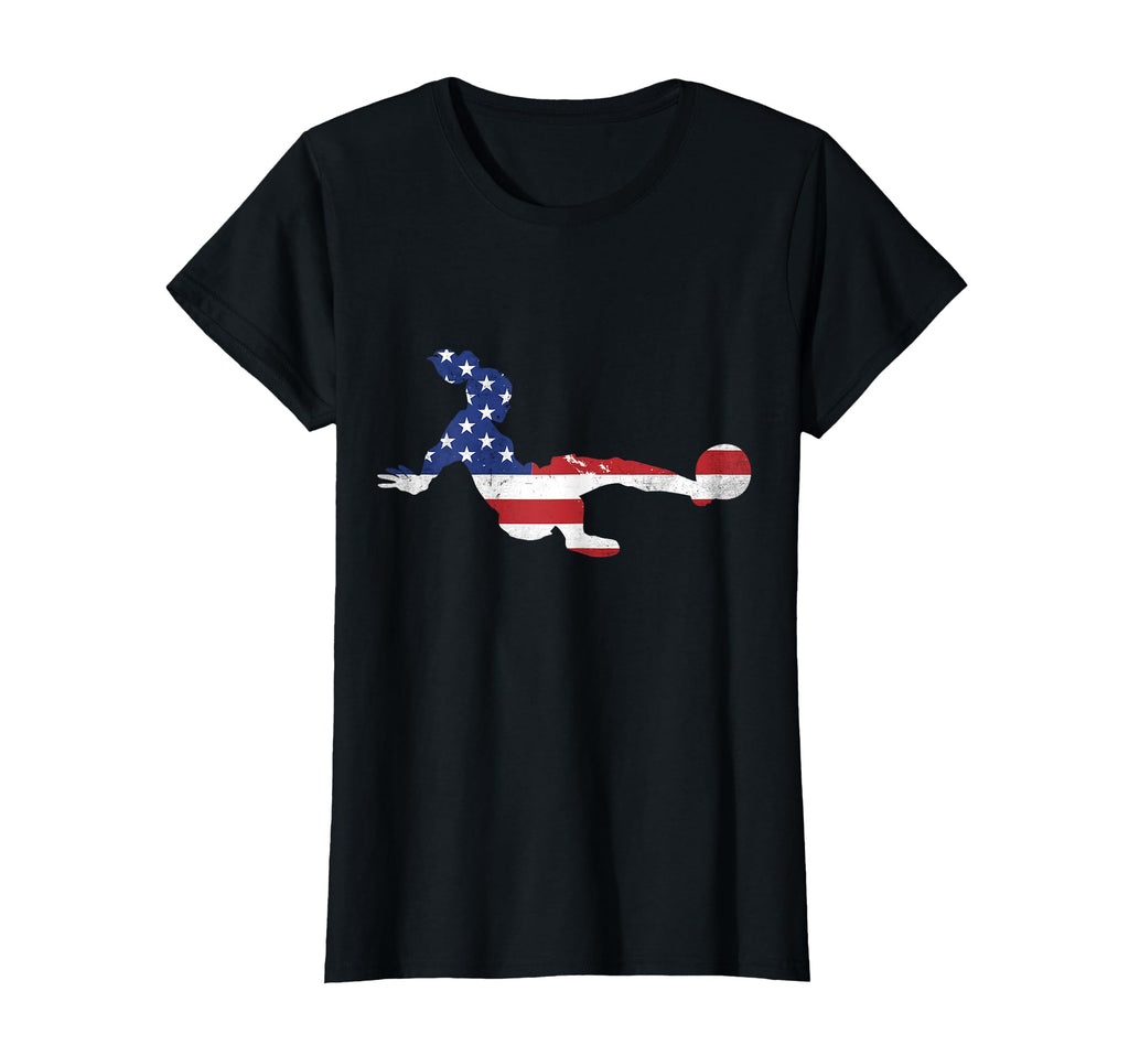 Soccer Player Us Flag Teen Football T-Shirt - Unique Graphic for Adults - T-Shirt, Sweatshirt, Hoodie