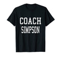 Coach Simpson Custom Soccer Baseball Team T-Shirt - Graphic Print Unisex - T-Shirt, Sweatshirt, Hoodie