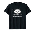 I Love My Cat Purry Much Cat Lover Dad T-Shirt - Aesthetic Graphic Unisex - T-Shirt, Sweatshirt, Hoodie