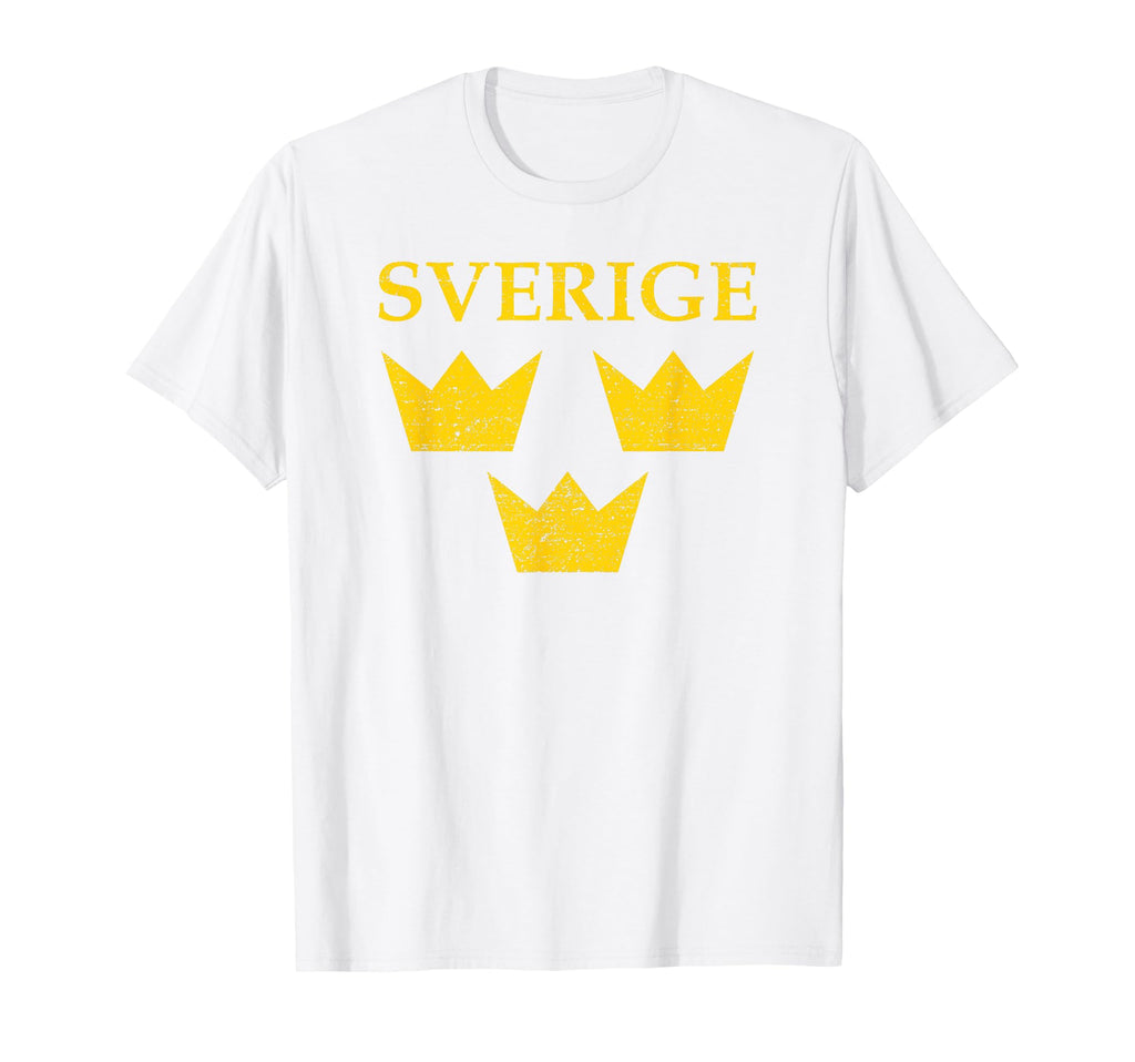 Sverige Sweden Three Crowns Tre Kronor T-Shirt - Custom Art Print Unisex - T-Shirt, Sweatshirt, Hoodie