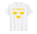 Sverige Sweden Three Crowns Tre Kronor T-Shirt - Custom Art Print Unisex - T-Shirt, Sweatshirt, Hoodie