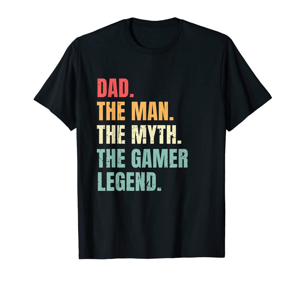 Dad Myth Gamer Legend Funny Fathers T-Shirt - Trendy Graphic for Adults - T-Shirt, Sweatshirt, Hoodie