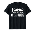 I Mustache You To Buy Cookies Scouting T-Shirt - Minimalist Print Unisex - T-Shirt, Sweatshirt, Hoodie
