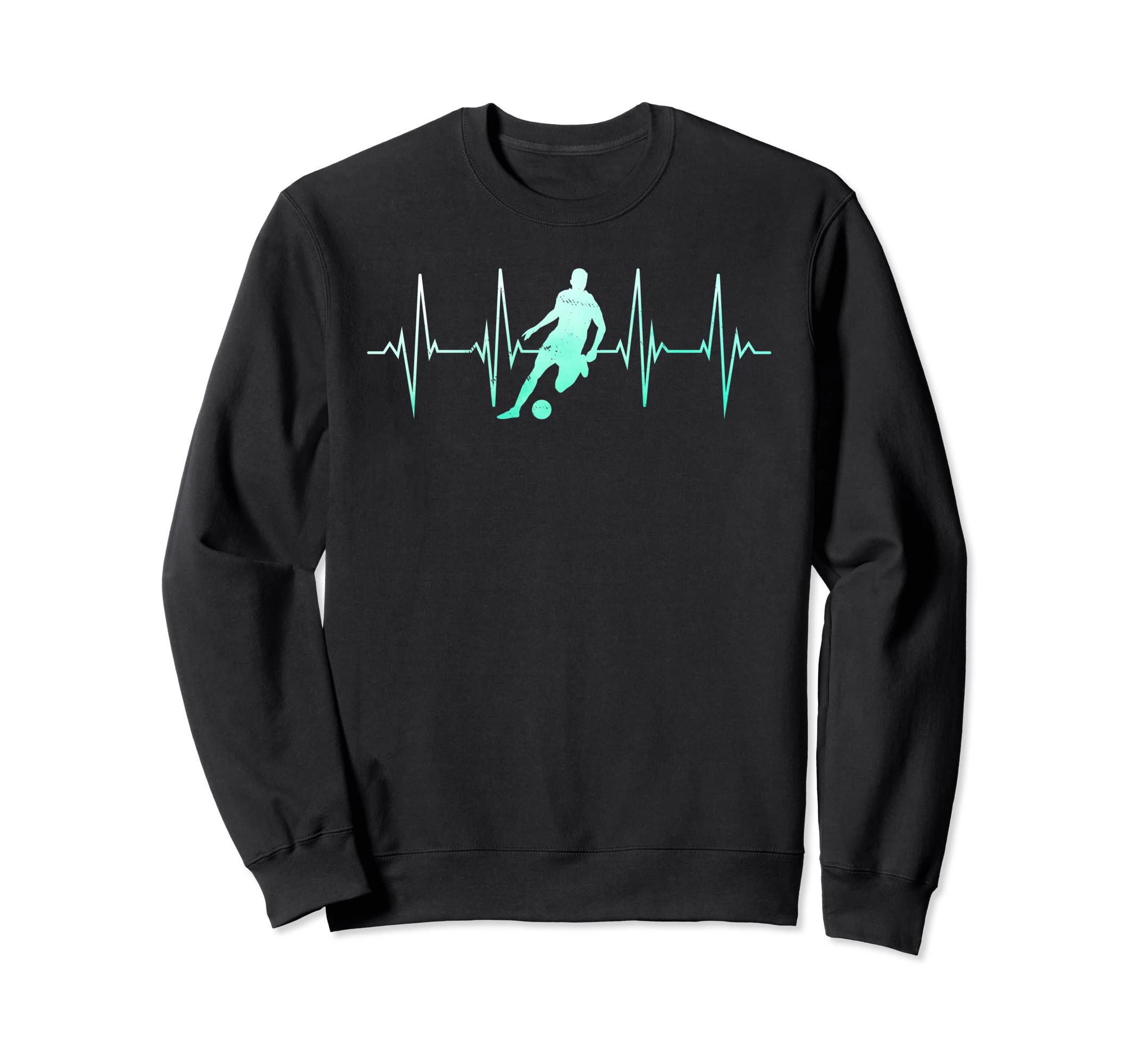 Soccer Player Heartbeat Soccer Sports Sweatshirt - Unique Graphic Men Women - T-Shirt, Sweatshirt, Hoodie