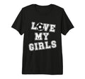 Love My Soccer Mom And Soccer Dad Tri T-Shirt - Aesthetic Graphic Unisex - T-Shirt, Sweatshirt, Hoodie