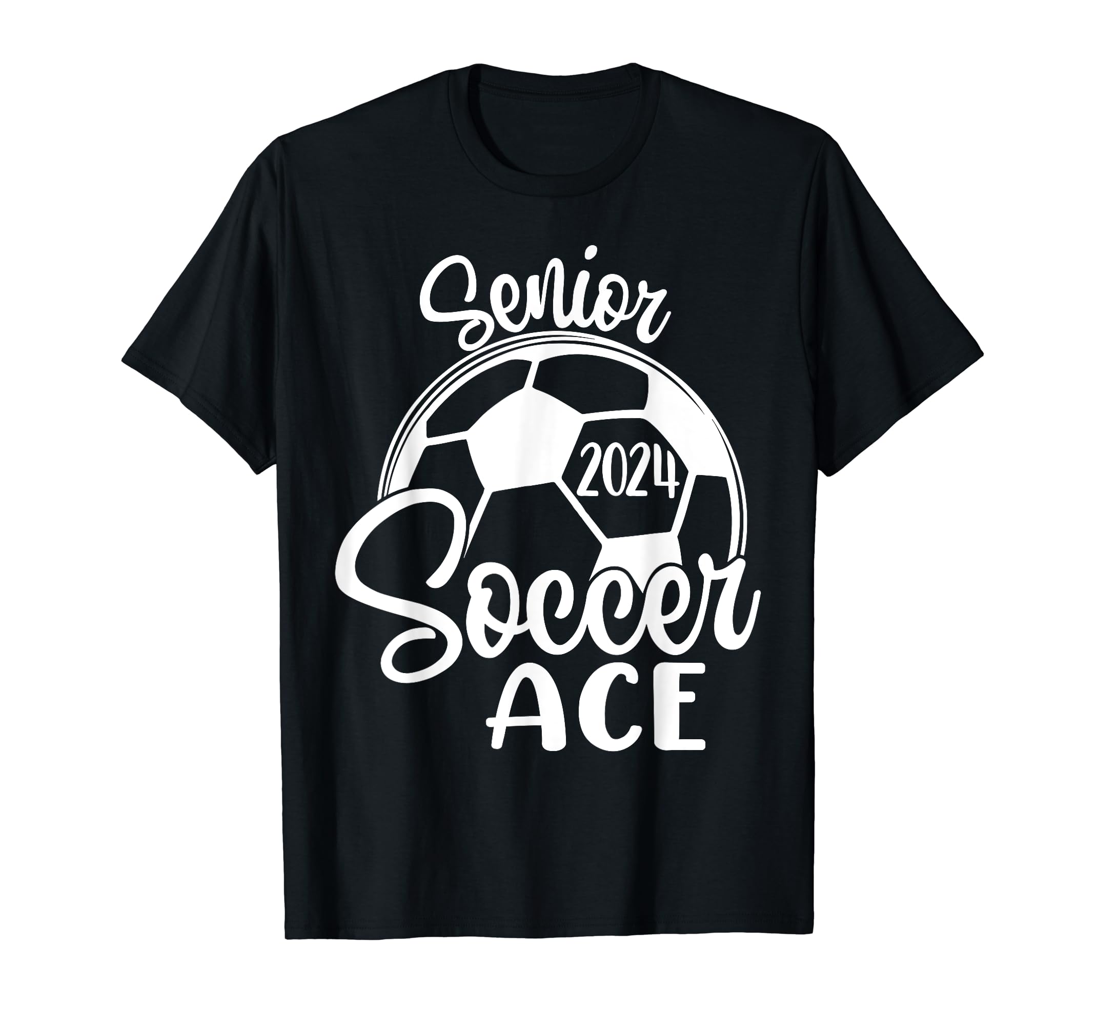 Senior Soccer Ace 2024 Class 2024 T-Shirt - Custom Art Print Men Women - T-Shirt, Sweatshirt, Hoodie