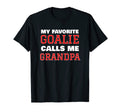 Mens My Favorite Goalie Calls Me T-Shirt - Custom Art Print Men Women - T-Shirt, Sweatshirt, Hoodie