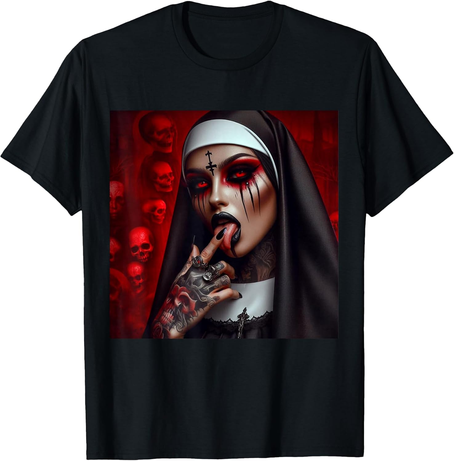 Gothic Aesthetically Occulte Unholy Grunge Emo Punk - Adult & Kids T-Shirts, Sweatshirts & Hoodies apparel design preview 1