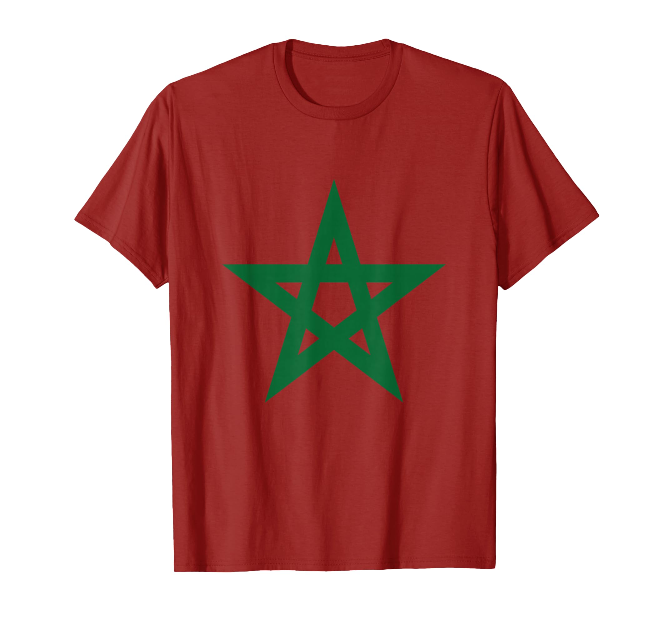 Morocco Moroccan Star Flag Football T-Shirt - Casual Everyday Wear Unisex - T-Shirt, Sweatshirt, Hoodie