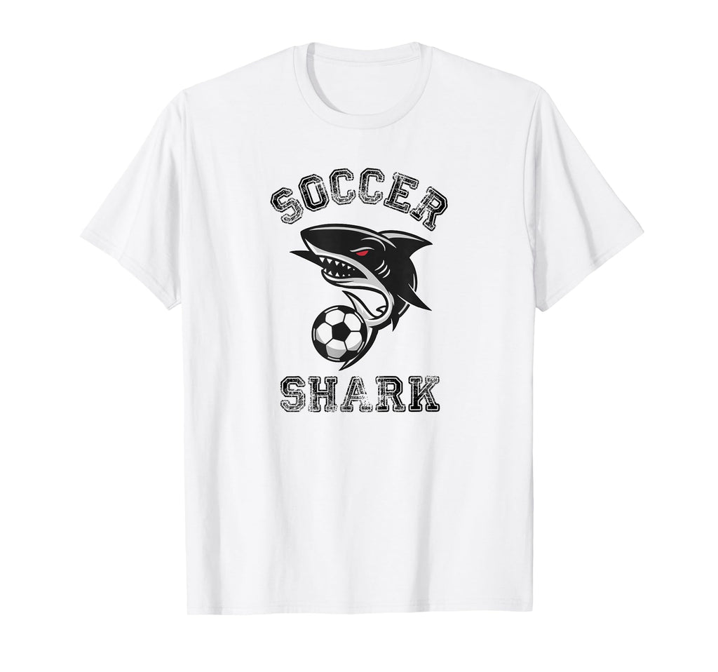 Soccer Shark T-Shirt - Custom Art Print Unisex - T-Shirt, Sweatshirt, Hoodie