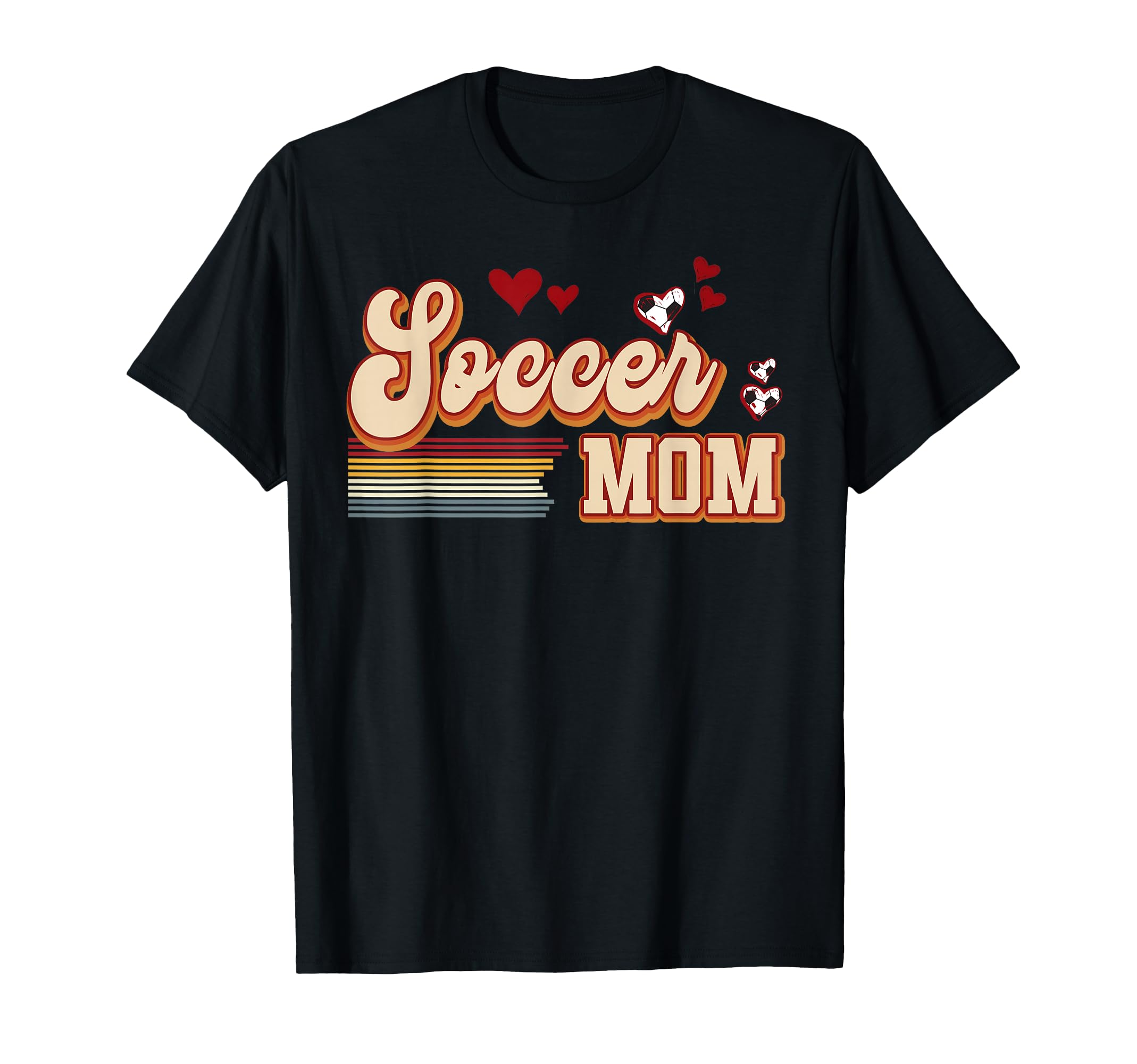 Soccer Mom Heart Mama Mommy Mothers Day T-Shirt - Trendy Graphic for Adults - T-Shirt, Sweatshirt, Hoodie