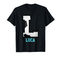 Field Goal Letter Luca Alphabet Soccer T-Shirt - Graphic Print Unisex - T-Shirt, Sweatshirt, Hoodie