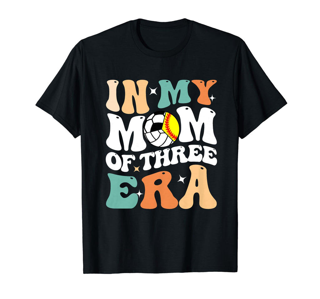 My Mom Three Era Funny Softball T-Shirt - Graphic Print for Adults - T-Shirt, Sweatshirt, Hoodie