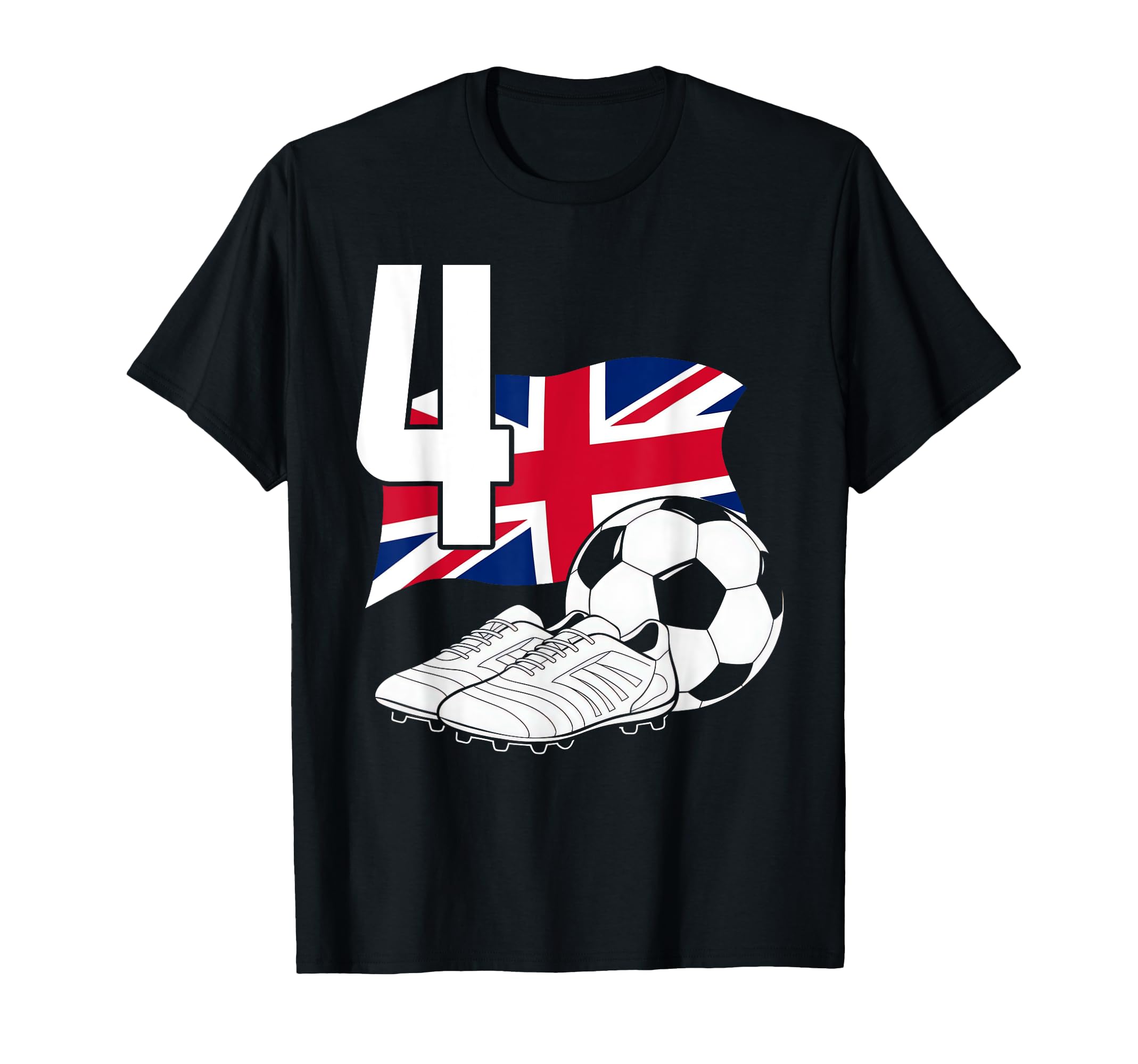 4 Soccer Birthday Gift Soccer Fan Sports T-Shirt - Novelty Apparel Unisex - T-Shirt, Sweatshirt, Hoodie