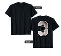 Jersey Number 3 Three Athletic T-Shirt - Aesthetic Graphic for Adults - T-Shirt, Sweatshirt, Hoodie
