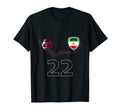 Iran Soccer Fans Jersey Iranian Flag T-Shirt - Casual Everyday Wear Unisex - T-Shirt, Sweatshirt, Hoodie