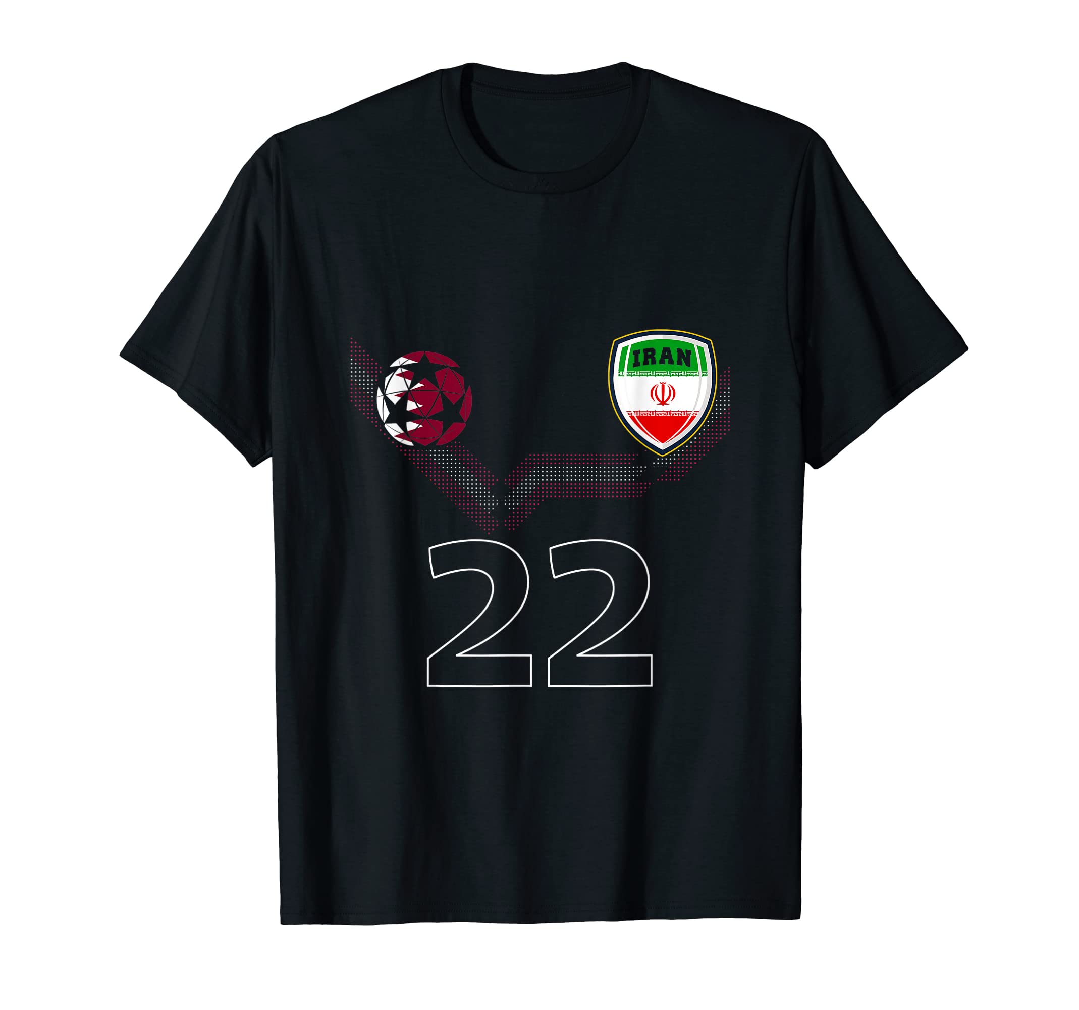 Iran Soccer Fans Jersey Iranian Flag T-Shirt - Casual Everyday Wear Unisex - T-Shirt, Sweatshirt, Hoodie