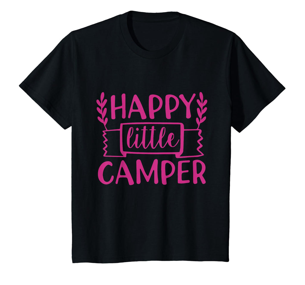 Happy Little Camper Camping Gift T-Shirt - Novelty Apparel Unisex - T-Shirt, Sweatshirt, Hoodie