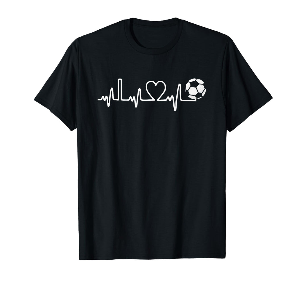 Soccer Heartbeat I Love Soccer Funny T-Shirt - Novelty Apparel Men Women - T-Shirt, Sweatshirt, Hoodie