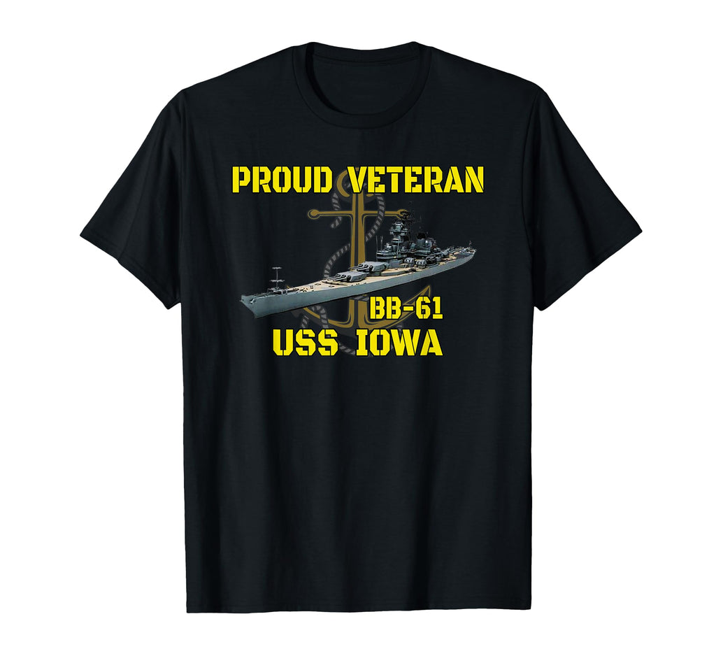 Uss Iowa Bb 61 Battleship Veterans Day T-Shirt - Streetwear Style Unisex - T-Shirt, Sweatshirt, Hoodie