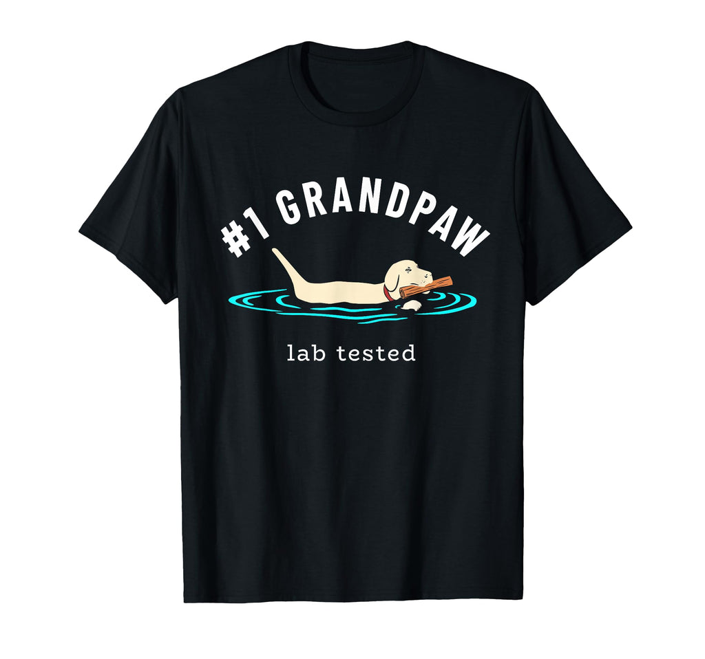 Yellow Labrador Retriever Dog Grandpa 1 T-Shirt - Minimalist Print Unisex - T-Shirt, Sweatshirt, Hoodie