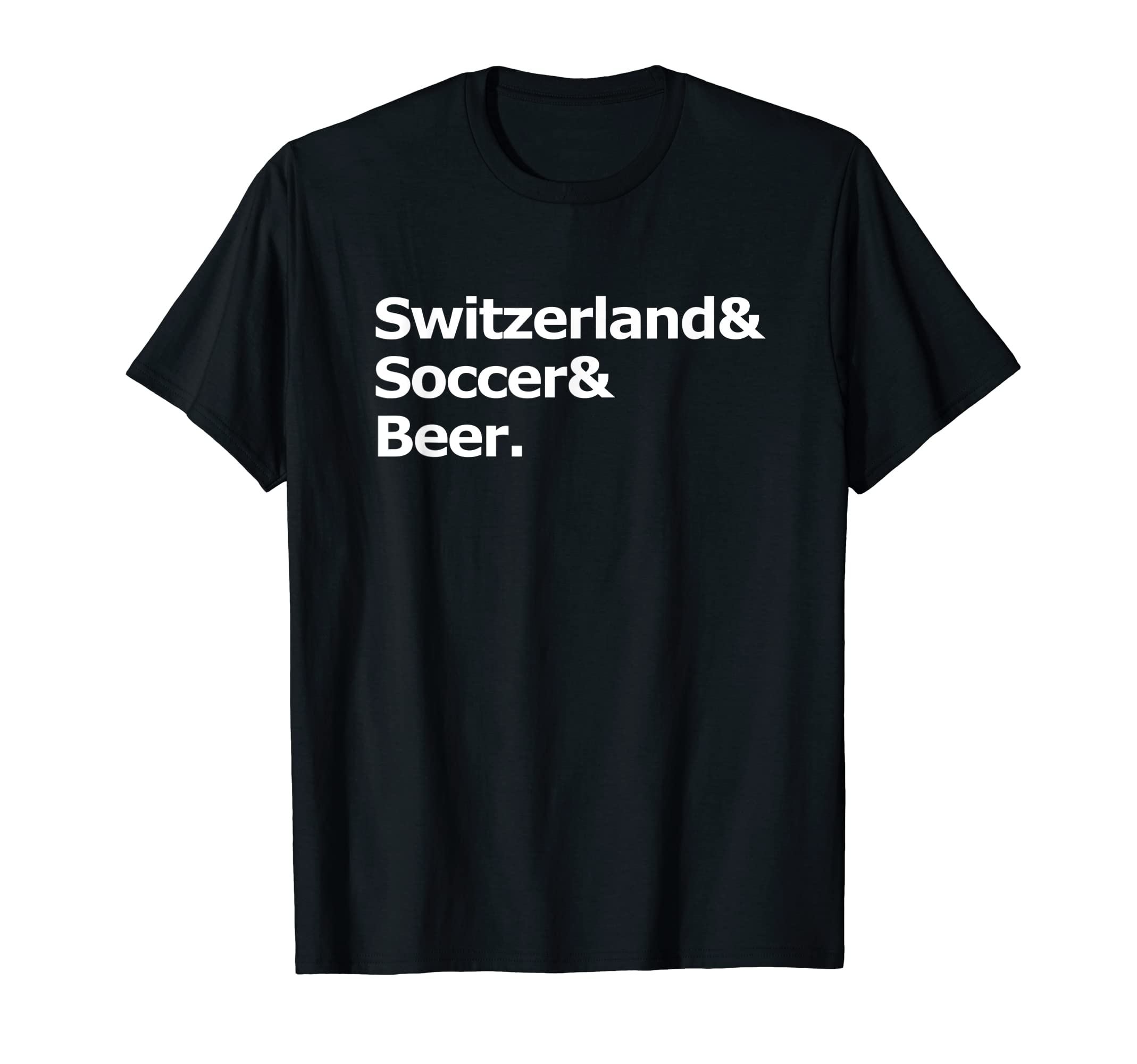 Switzerland Soccer Beer Football T-Shirt - Casual Everyday Wear Unisex - T-Shirt, Sweatshirt, Hoodie