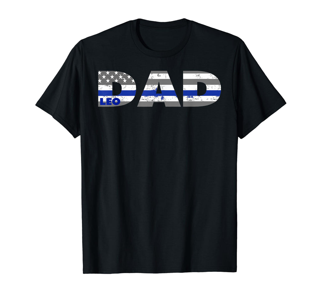 Dad Police Officer Dad Proud Police Dad T-Shirt - Custom Art Print Unisex - T-Shirt, Sweatshirt, Hoodie