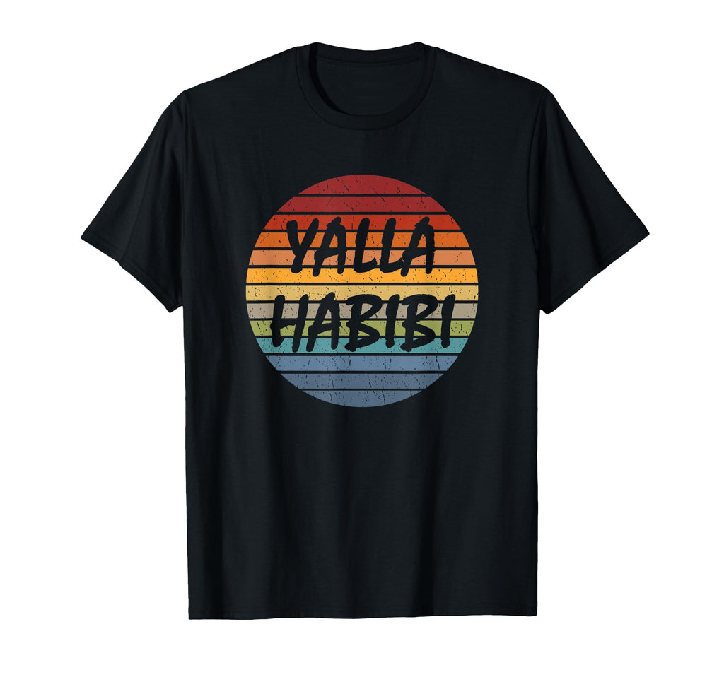 Yallah Habibi Arabic Designs Gifts T-Shirt - Minimalist Print Men Women - T-Shirt, Sweatshirt, Hoodie