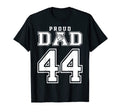Number 44 Custom Proud Basketball Dad T-Shirt - Custom Art Print Men Women - T-Shirt, Sweatshirt, Hoodie