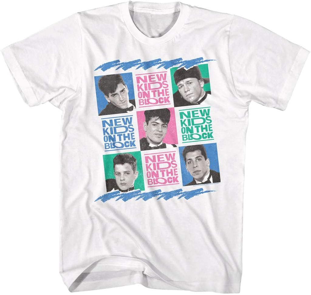 New Kids On The Block 80s Boy Band Adult White Short - Adult & Kids T-Shirts, Sweatshirts & Hoodies apparel design preview 1