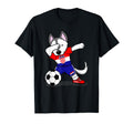 Dabbing Husky Croatia Football T-Shirt - Custom Art Print for Adults - T-Shirt, Sweatshirt, Hoodie