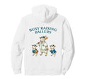 Busy Raising Baller Baseball Hoodie - Casual Everyday Wear Men Women - T-Shirt, Sweatshirt, Hoodie