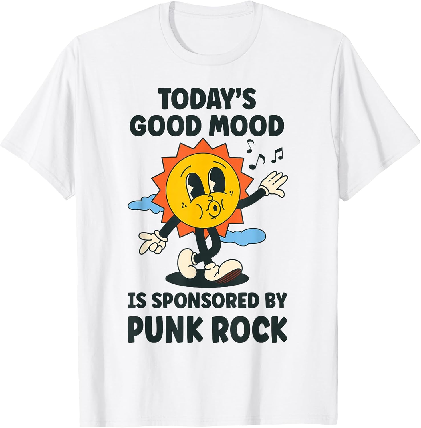 Today's Good Mood is Sponsored By Punk Rock Retro - Adult & Kids T-Shirts, Sweatshirts & Hoodies apparel design preview 1
