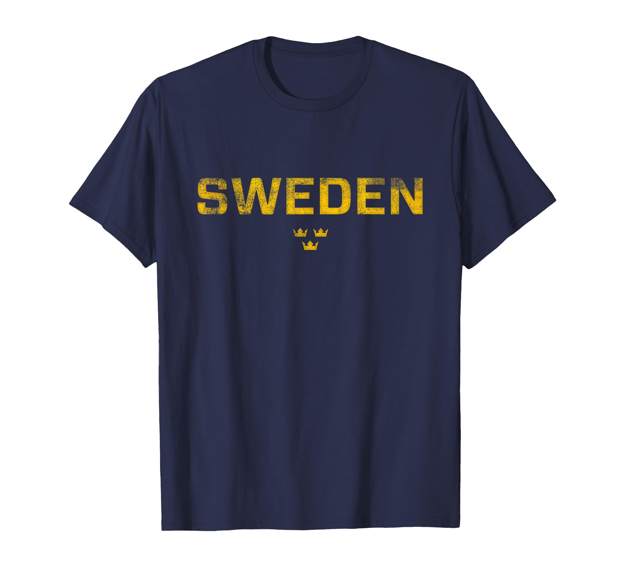Sweden Sverige Sports Distressed T-Shirt - Aesthetic Graphic Men Women - T-Shirt, Sweatshirt, Hoodie