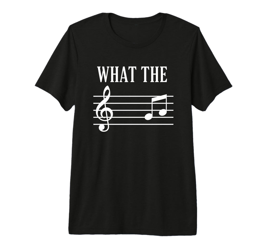 Dad What Music Treble Clef Funny Dad T-Shirt - Graphic Print Men Women - T-Shirt, Sweatshirt, Hoodie